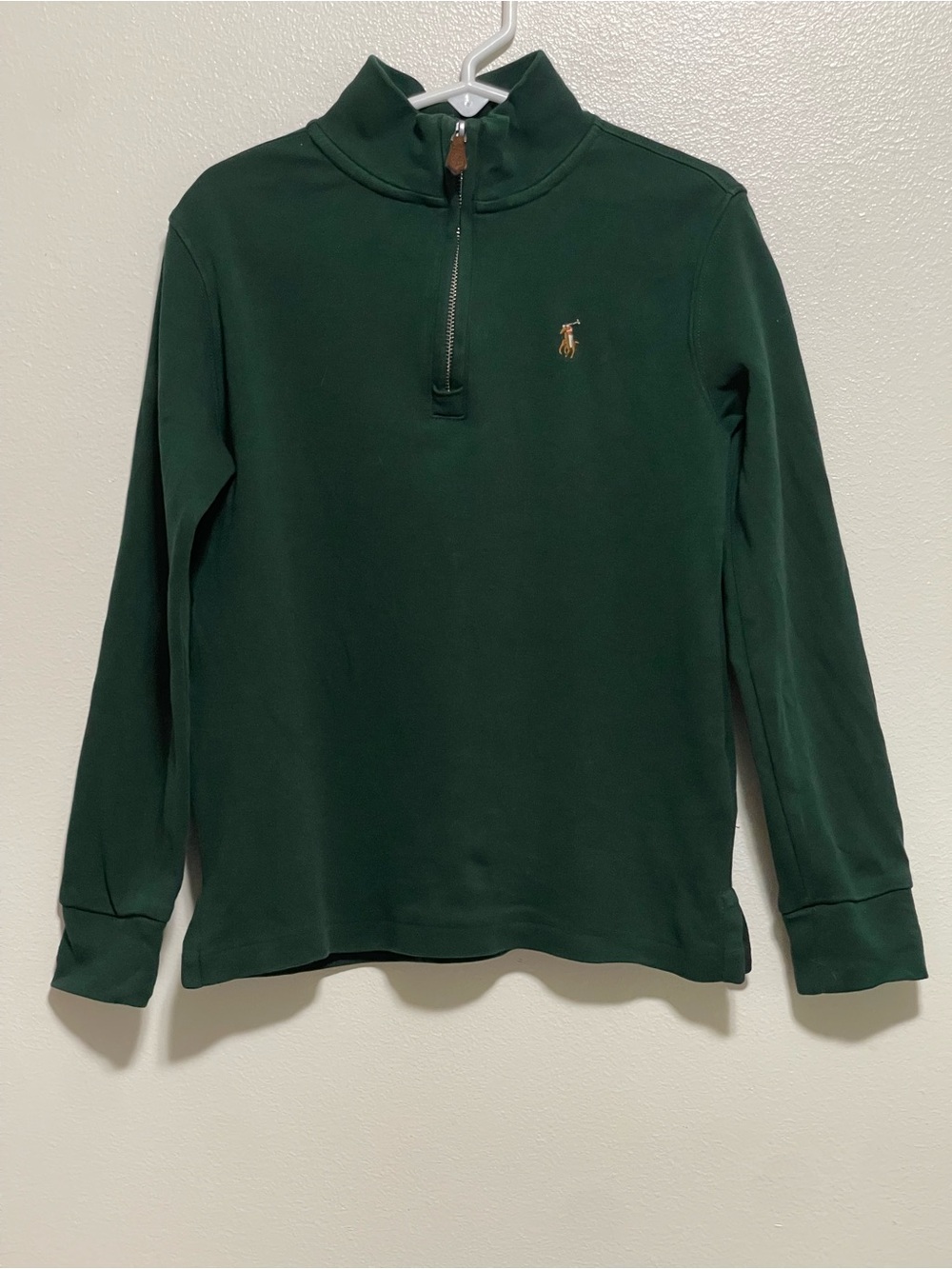 Polo by Ralph Lauren Dark Green Half-Zip Long Sleeve Top